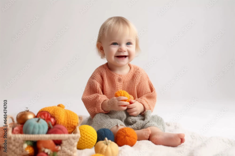baby playing with toys, baby on blanket , baby smile baby playing with toys, baby on blanket , baby smile