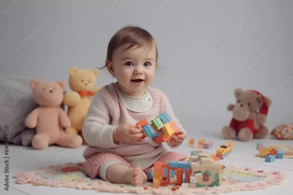 baby playing with toys, baby on blanket , baby smile baby playing with toys, baby on blanket , baby smile