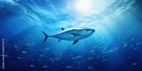 Tuna Fish Roaming the Deep Blue © sitifatimah