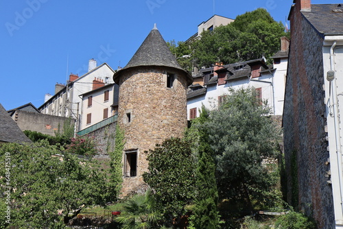 Bâtiment typique, vu de l'extérieur, ville de Tulle, département de la Corrèze, France