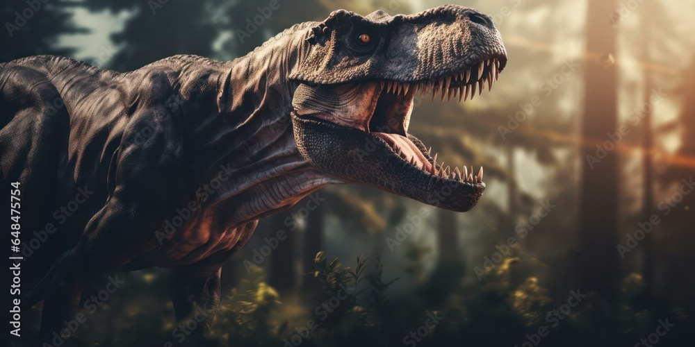 Obraz premium Majestic Tyrannosaurus Rex in the Wilderness