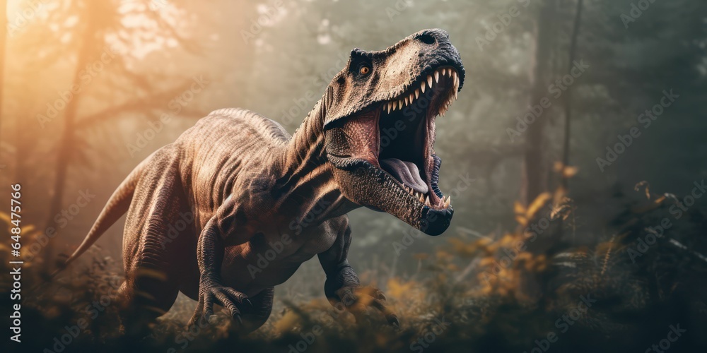 Obraz premium Majestic TRex Dinosaur in Natural Habitat