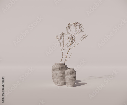 tree in a old pot