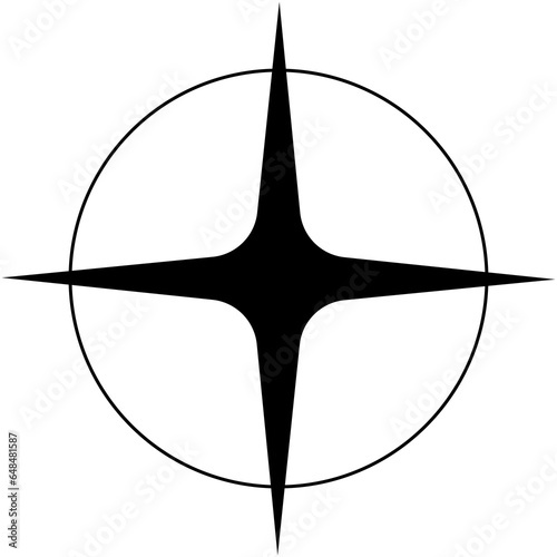 isolate minimalist sparkle star elements