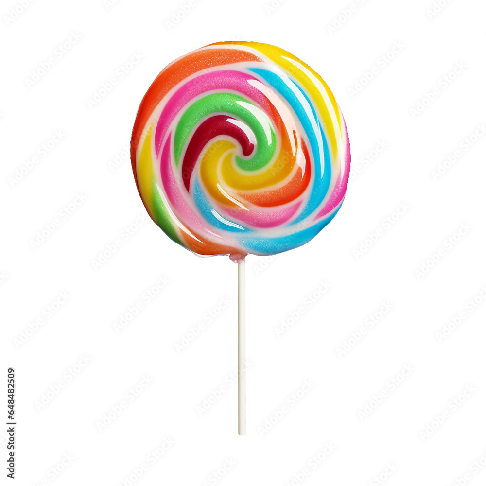 Lollipop, transparent background, isolated image, generative AI
Lollipop, transparent background, isolated image, generative AI