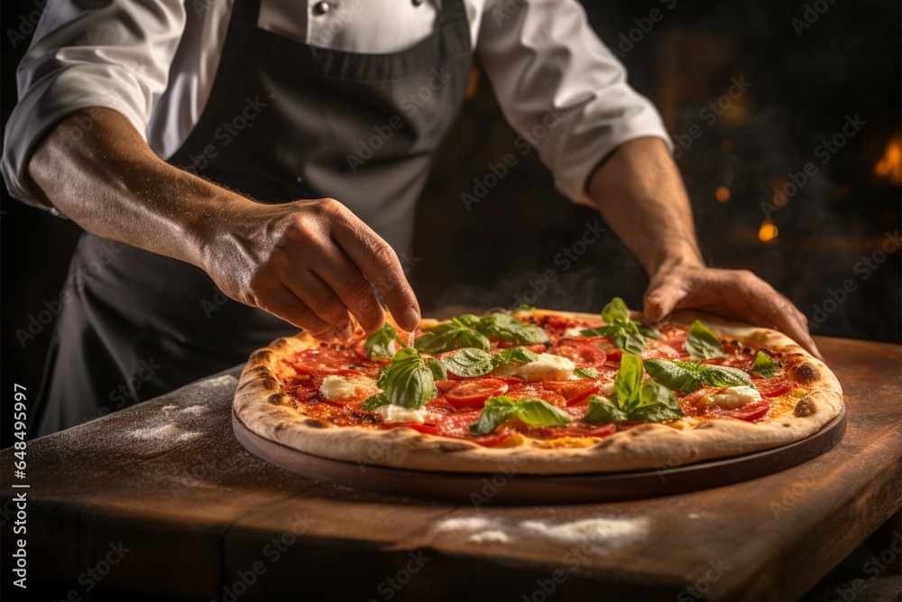 Indulge in gourmet pizzas prepared by our dedicated resident chef