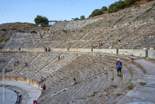 Beautiful view of Ephesus, a very important archaeological site in Turkey photo