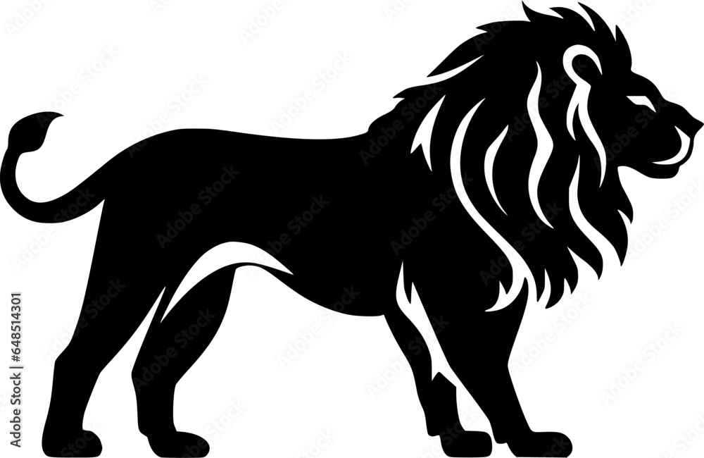 Lion - Minimalist and Flat Logo - Vector illustration Lion - Minimalist and Flat Logo - Vector illustration
