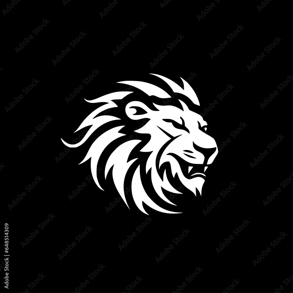 Lion - Minimalist and Flat Logo - Vector illustration Lion - Minimalist and Flat Logo - Vector illustration
