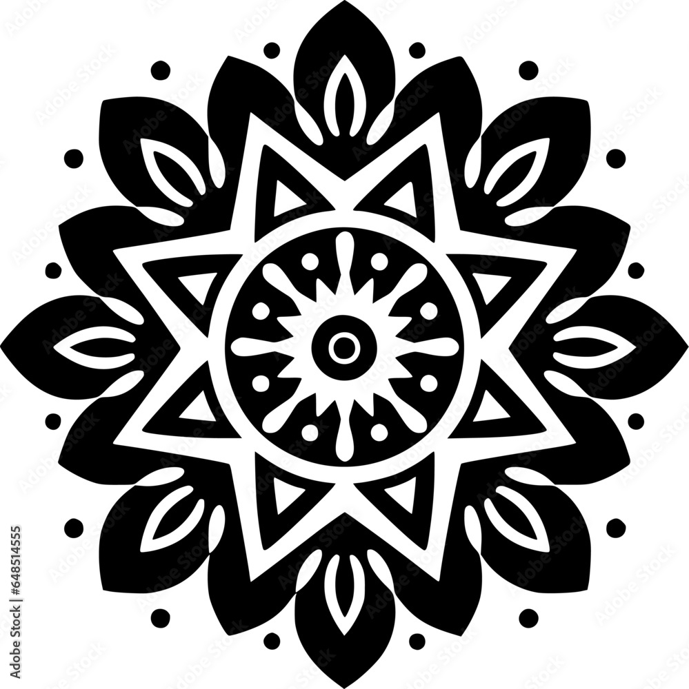 Mandala - Minimalist and Flat Logo - Vector illustration Mandala - Minimalist and Flat Logo - Vector illustration