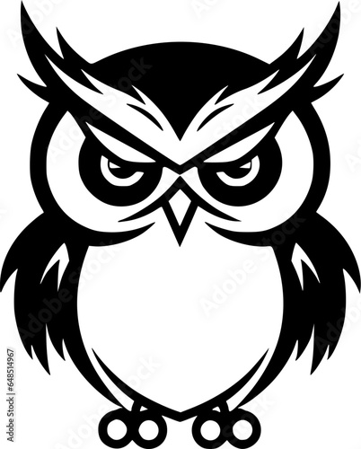 Owl | Minimalist and Simple Silhouette - Vector illustration