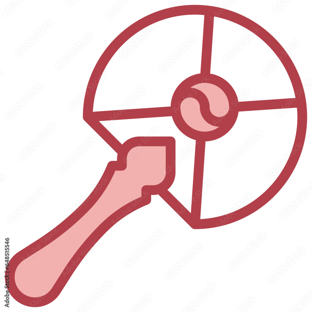Obraz premium FAN filled outline icon,linear,outline,graphic,illustration