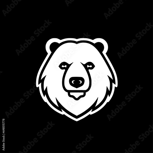 Bear - Minimalist and Flat Logo - Vector illustration