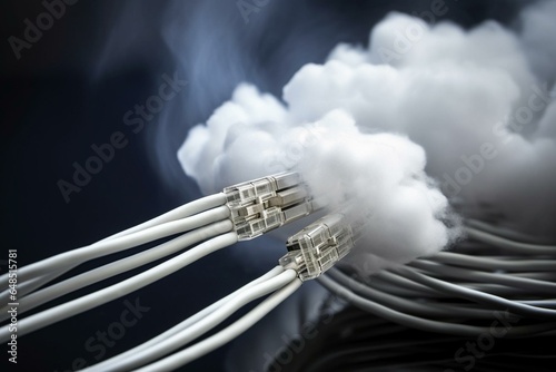 Enhanced network cables boost cloud data transfer speed. Generative AI
