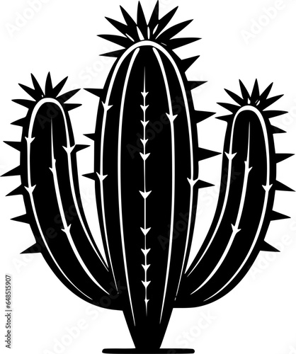 Cactus | Minimalist and Simple Silhouette - Vector illustration