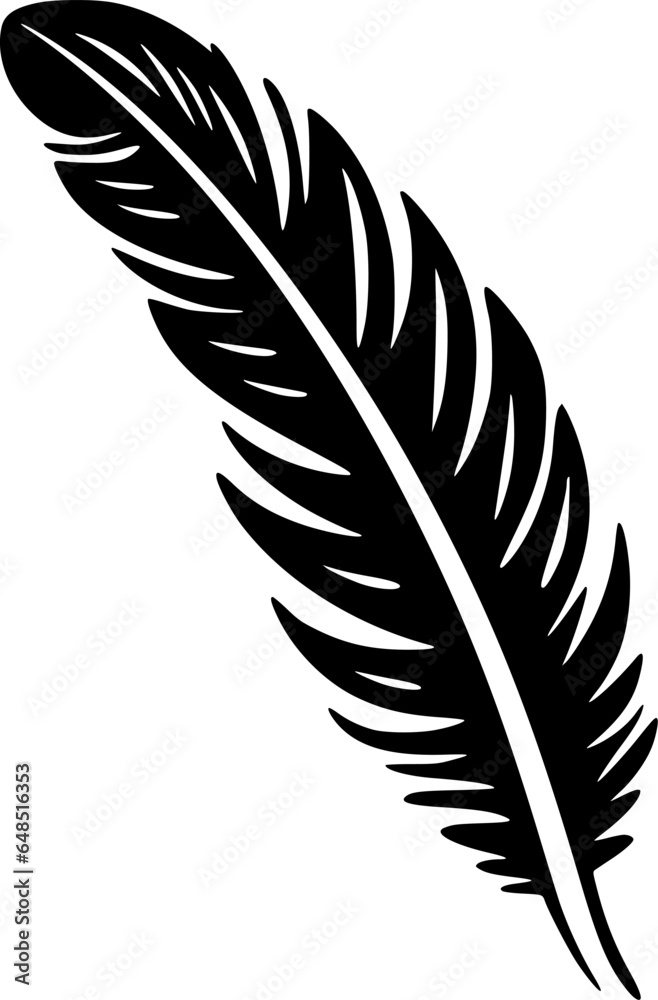 Feather | Minimalist and Simple Silhouette - Vector illustration Feather | Minimalist and Simple Silhouette - Vector illustration