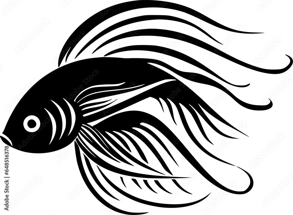 Naklejka premium Fish - High Quality Vector Logo - Vector illustration ideal for T-shirt graphic