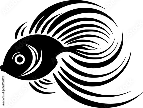 Fish | Black and White Vector illustration