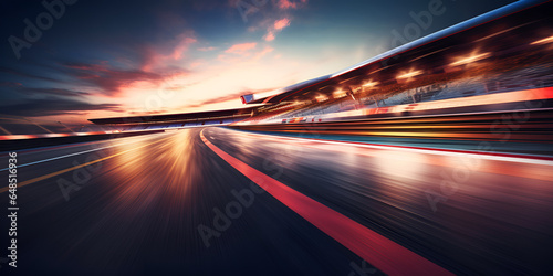  Speed light trails on city streets street night lights road glow abstract  © Umair