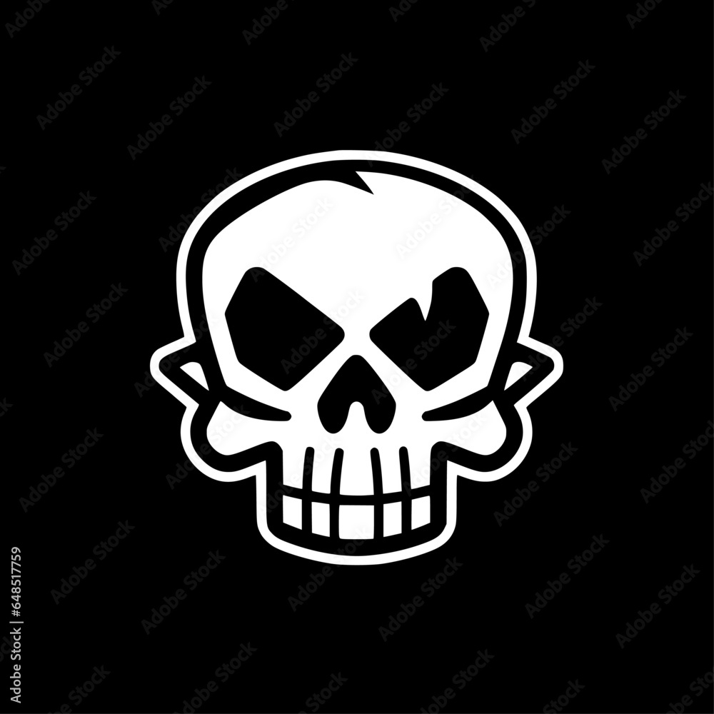 Obraz premium Skull - High Quality Vector Logo - Vector illustration ideal for T-shirt graphic