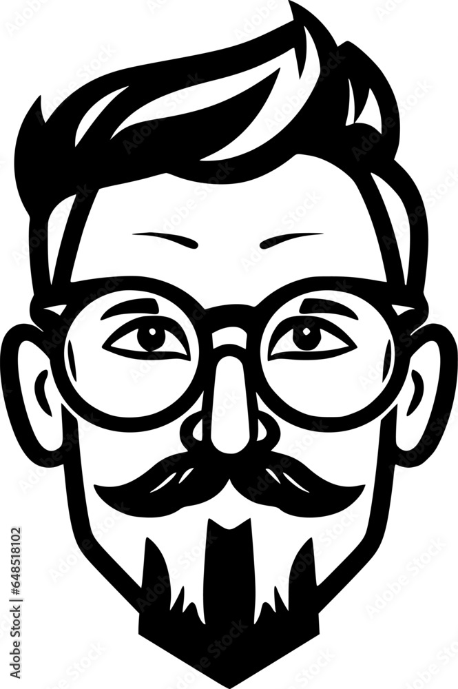Teacher | Black and White Vector illustration Teacher | Black and White Vector illustration