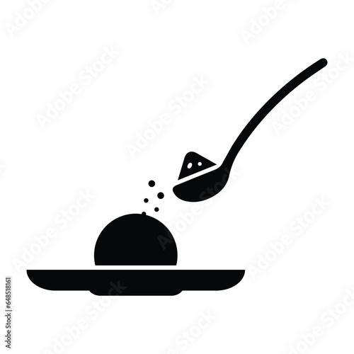 Sprinkle, spoon, gastronomy icon