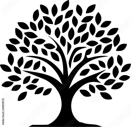 Tree | Minimalist and Simple Silhouette - Vector illustration