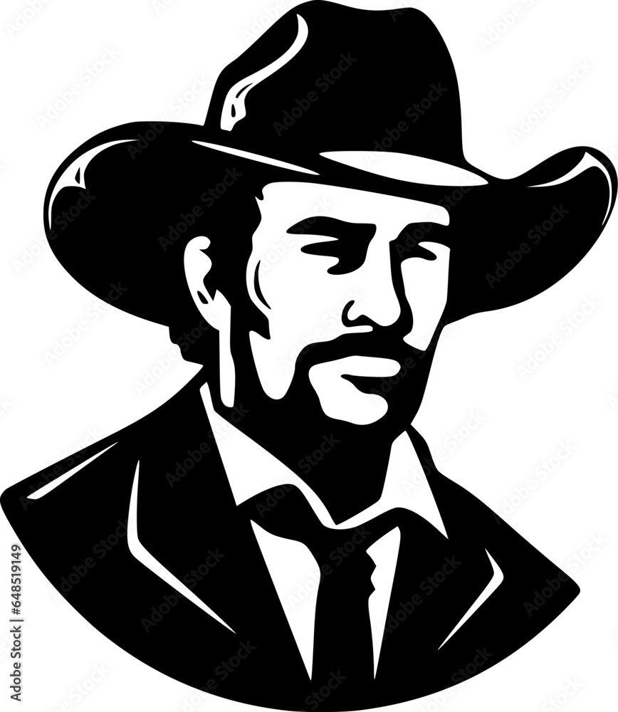 Western - Minimalist and Flat Logo - Vector illustration Western - Minimalist and Flat Logo - Vector illustration
