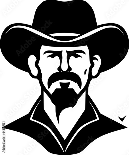 Western | Minimalist and Simple Silhouette - Vector illustration