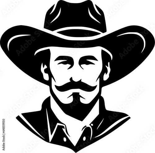 Western | Black and White Vector illustration