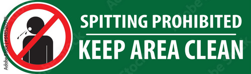 Spitting prohibited sign vector, no public spitting sign vector eps