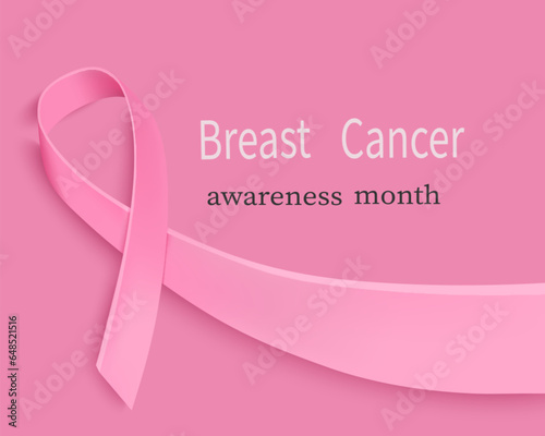 Background of the breast cancer awareness tape. Vector illustrati.
