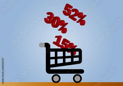 Inflacción. Subida de precios. El carrito de la compra, la cesta de la compra. Subida de precios