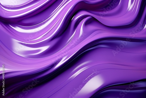 Abstract liquid with 3D composition in purple. Trendy illustration artwork for various uses. Generative AI