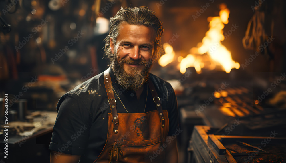 blacksmith and welder steel created by ai