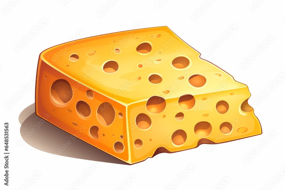Assorted Italian cheeses on the board: parmesan, gorgonzola, cheddar, olives. Watercolor. Generated AI. Assorted Italian cheeses on the board: parmesan, gorgonzola, cheddar, olives. Watercolor. Generated AI.