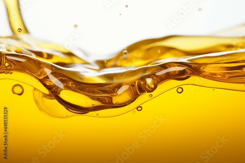 An inviting background of smooth  golden vegetable oil  ready for culinary creativity