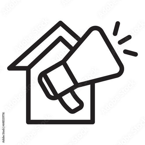 Advertising icon represents a variety of activities that aim to promote a product, service, or brand through different channels and media. It includes planning, creating, executing