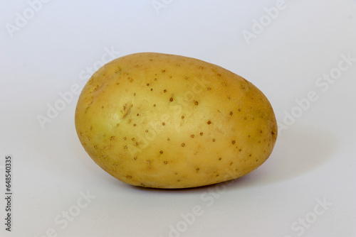 Young potato isolated on white background. Harvest new. photo