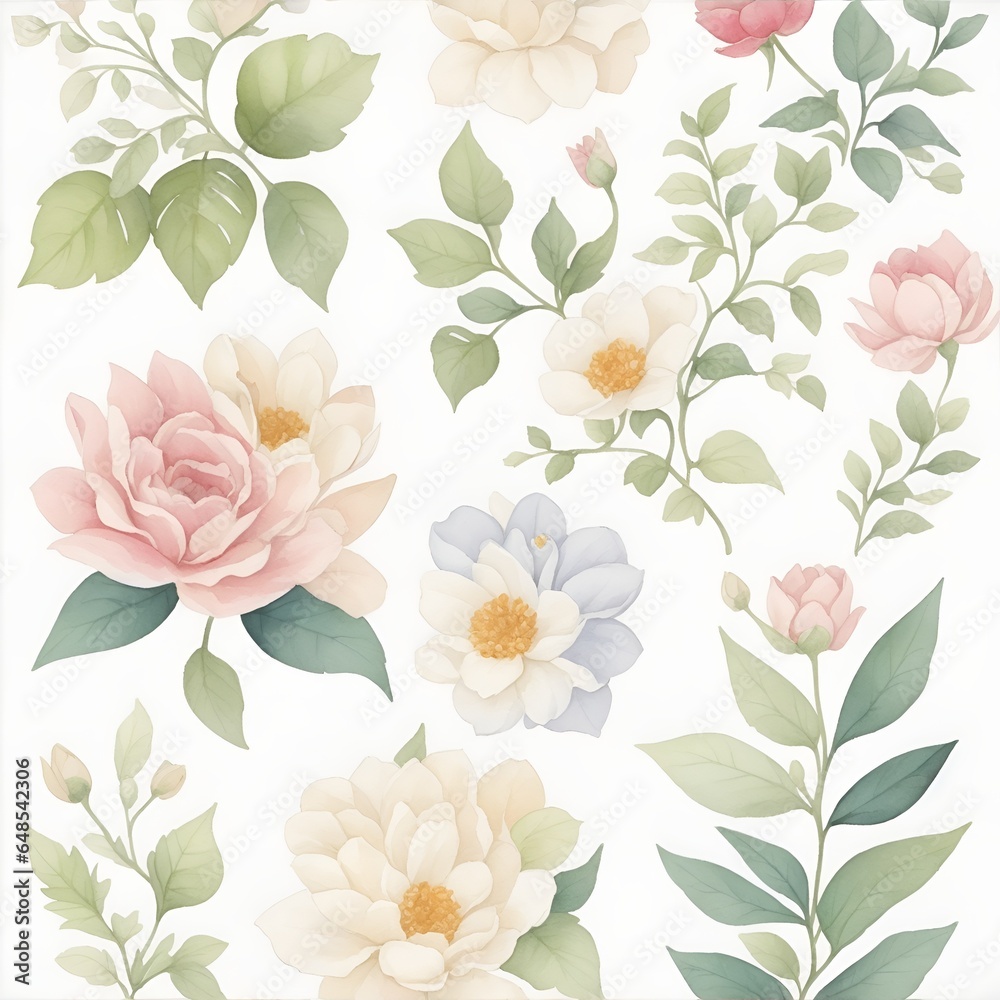 seamless pattern with flowers seamless pattern with flowers