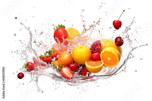 Fruit splash isolated © Tony A