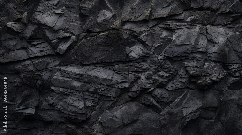 A background with a black or dark gray texture resembling rough, grainy stone, adding depth and character to the surface.