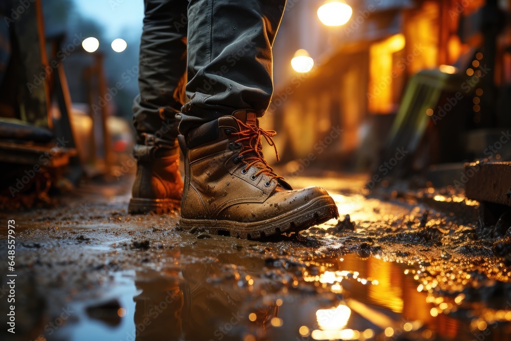 boots on the construction site boots on the construction site