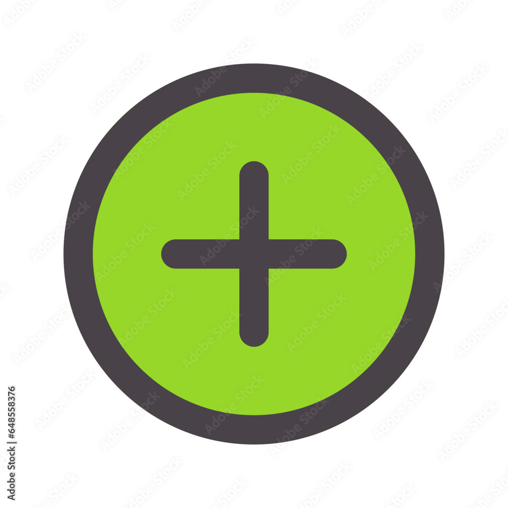 plus flat line icon plus flat line icon