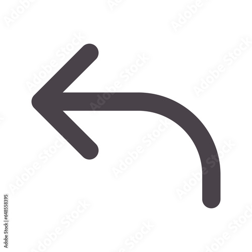 reply flat line icon