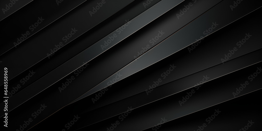 Simple black background with fabric textile grey texture detail and polished gradient for elegant luxury background generated AI
