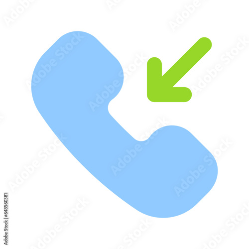incoming call flat icon