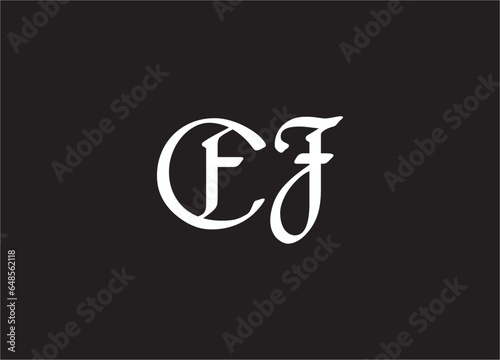 EF Letter Logo Design And Monogram Logo