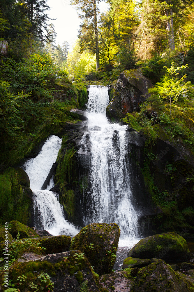 Naklejka premium Beautiful Waterfall in the Black Forest in Triberg, Germany
