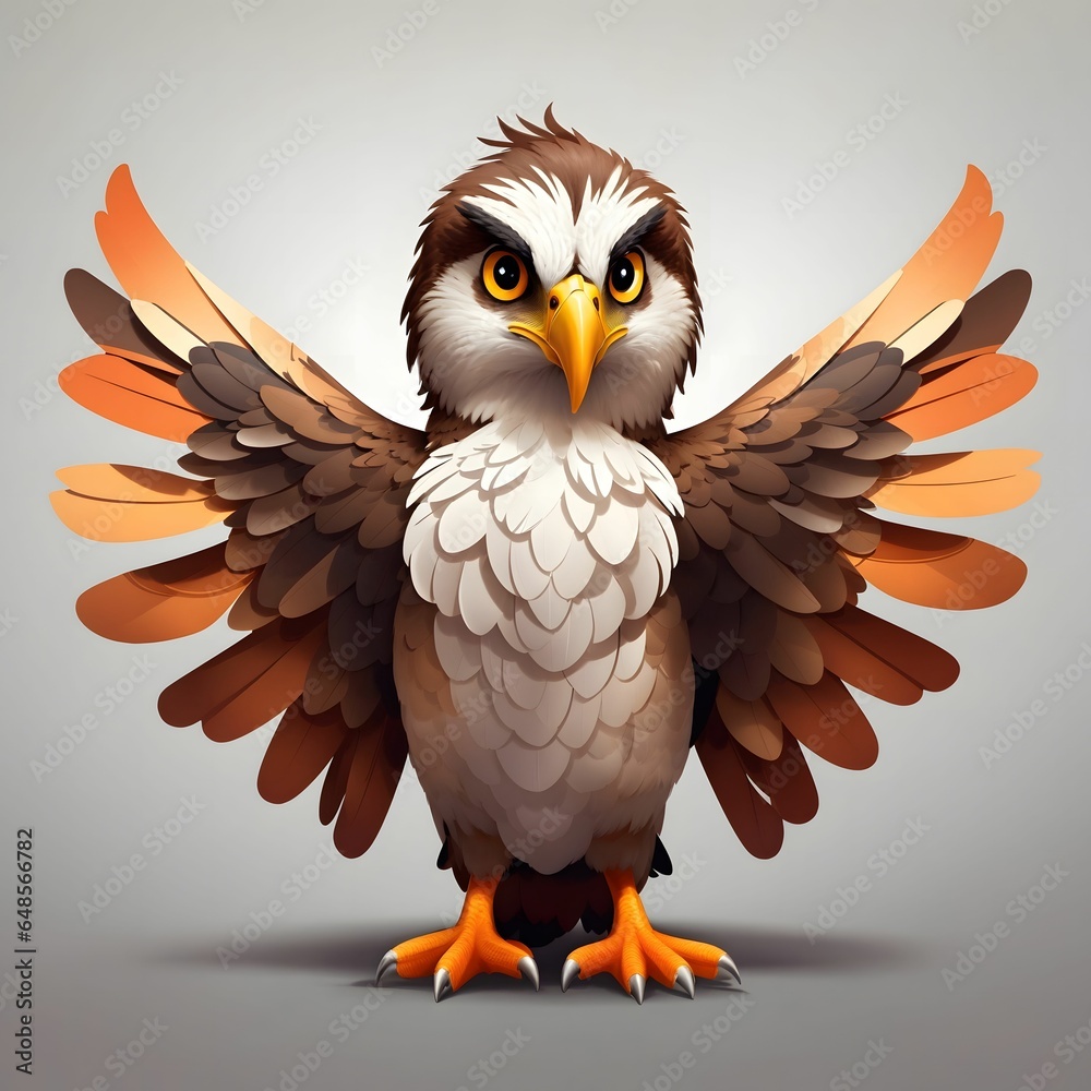 Hawk Bird Illustration AI Generative Hawk Bird Illustration AI Generative